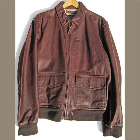 Mens XL Genuine Leather Jacket - Picture 1 of 2